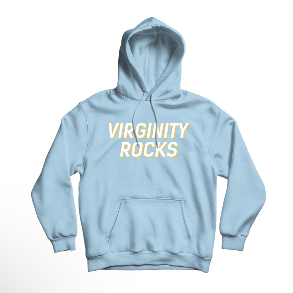 Danny Duncan Virginity Rocks Sweatshirt (Color: Light Blue) (Size:Medium(
